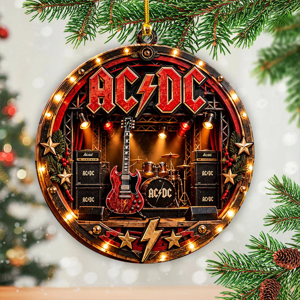 AC/DC Custom Shape 2-side Printed Acrylic Ornament – GNE8808