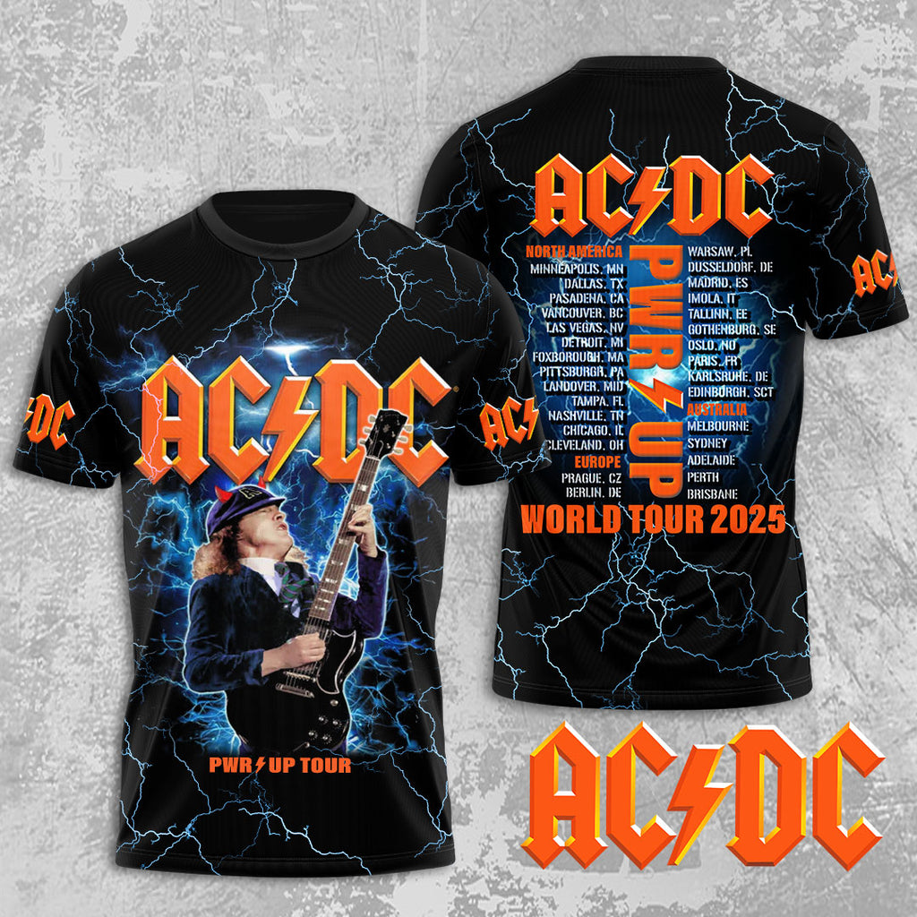 AC/DC 2025 World Tour 3D Apparel – MAITM12687