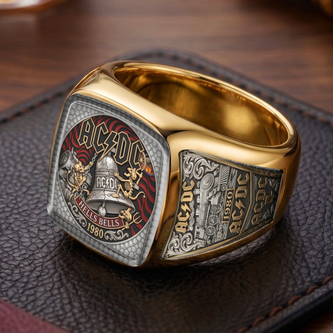AC/DC 3D Engraved Ring – TMTHU8014