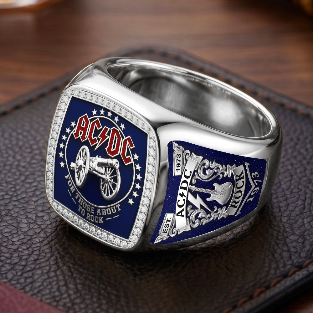 AC/DC 3D Engraved Ring – TMTHU8053