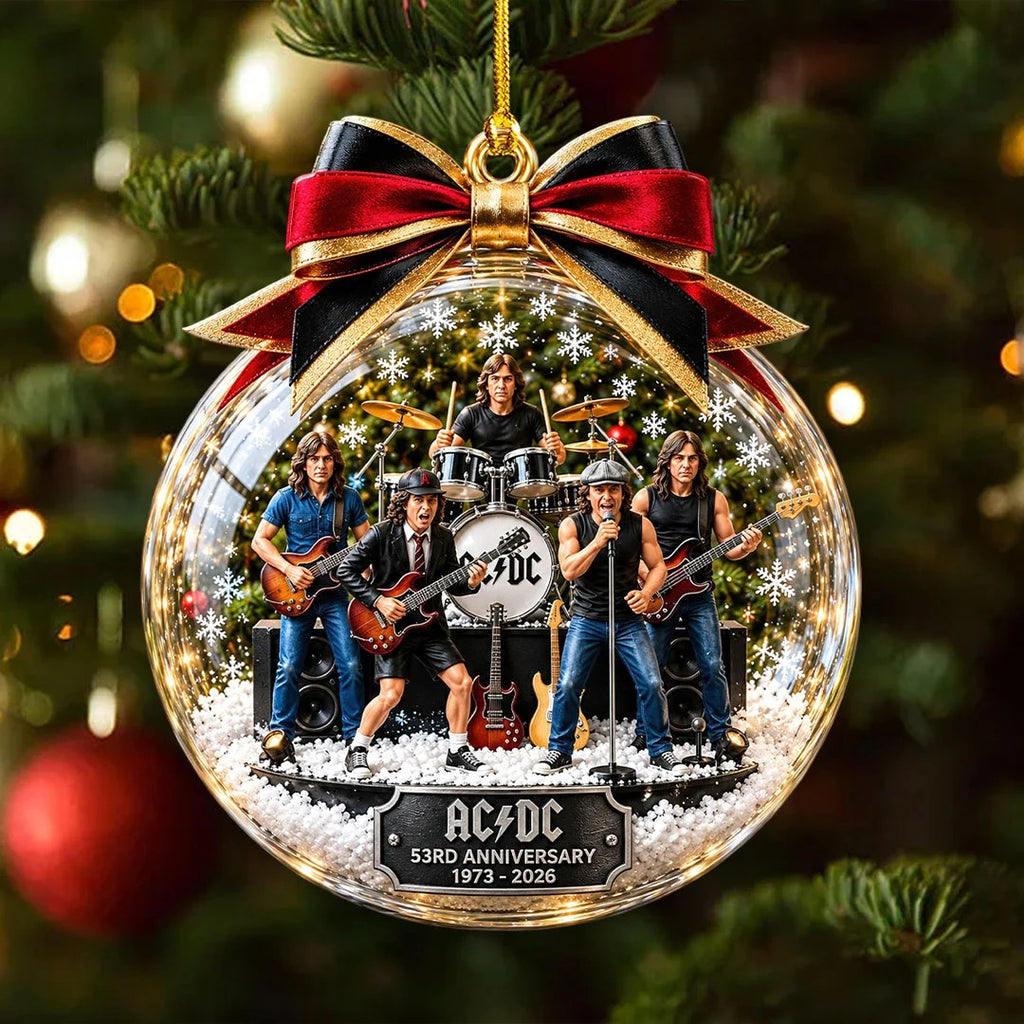 AC/DC 53rd Anniversary Custom Shape 2-side Printed Acrylic Ornament – HOATT21514