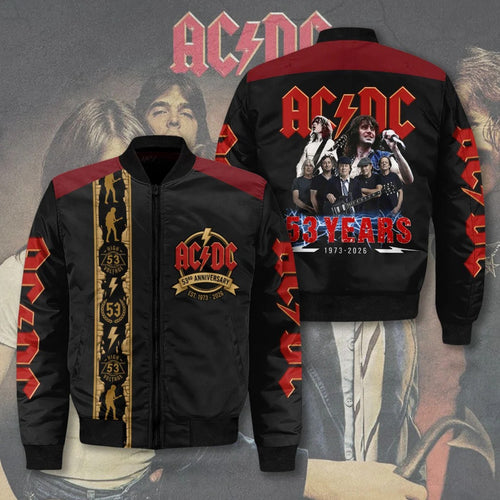 AC/DC 53rd Anniversary 2026 3D Bomber Jacket – TMTHU10004