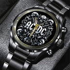 AC/DC Black Stainless Steel Watch – GNE 806