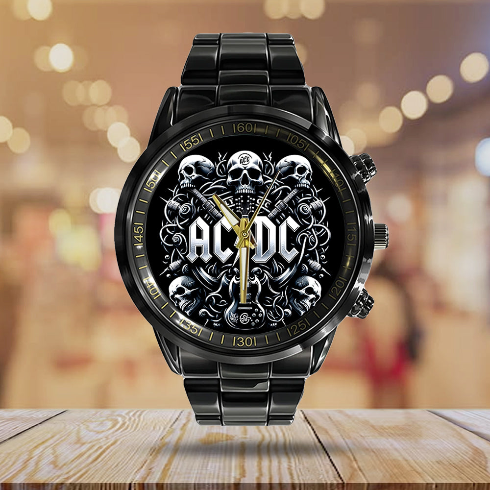 AC/DC Black Stainless Steel Watch – GNE 806