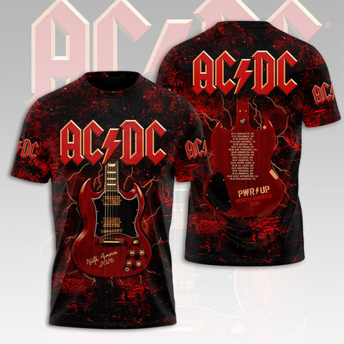 AC/DC World Tour 2026 3D Apparel – HOATT20122