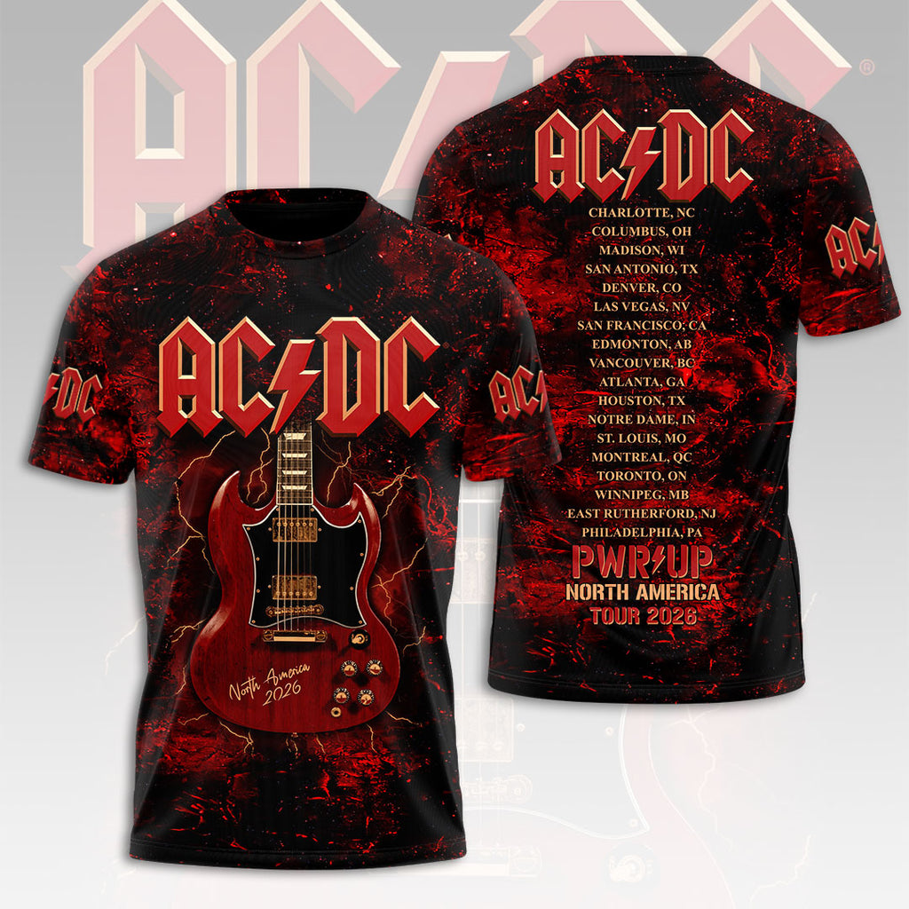 AC/DC World Tour 2026 3D Apparel – HOATT20123