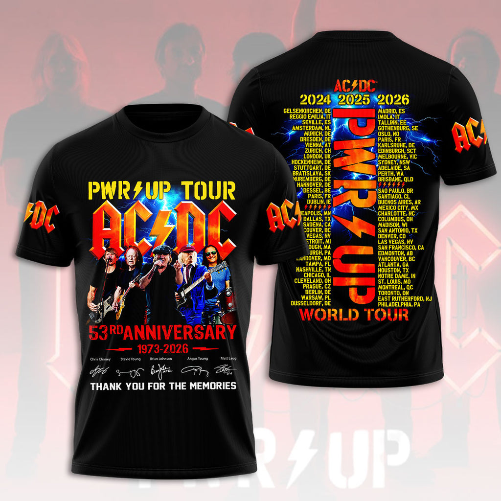 AC/DC World Tour 2026 3D Apparel – HOATT20278