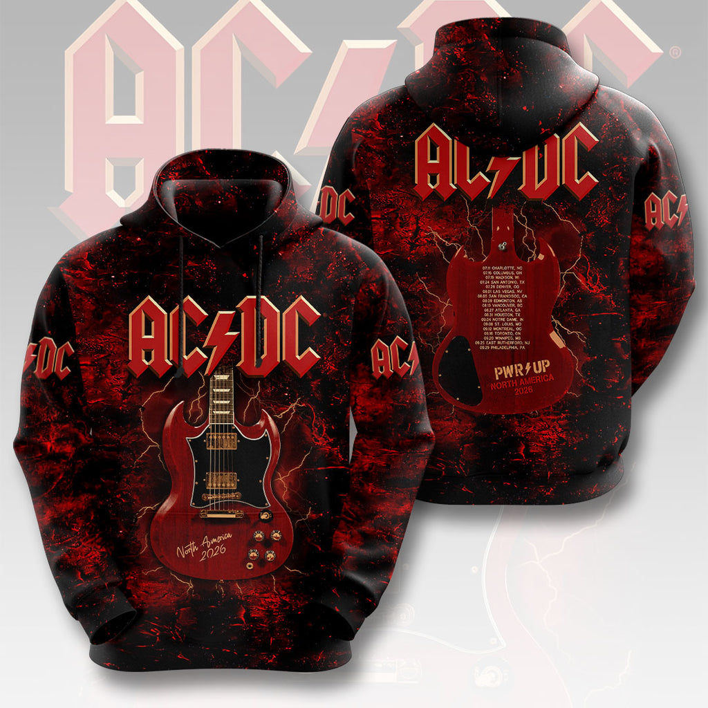 AC/DC World Tour 2026 3D Apparel – HOATT20122
