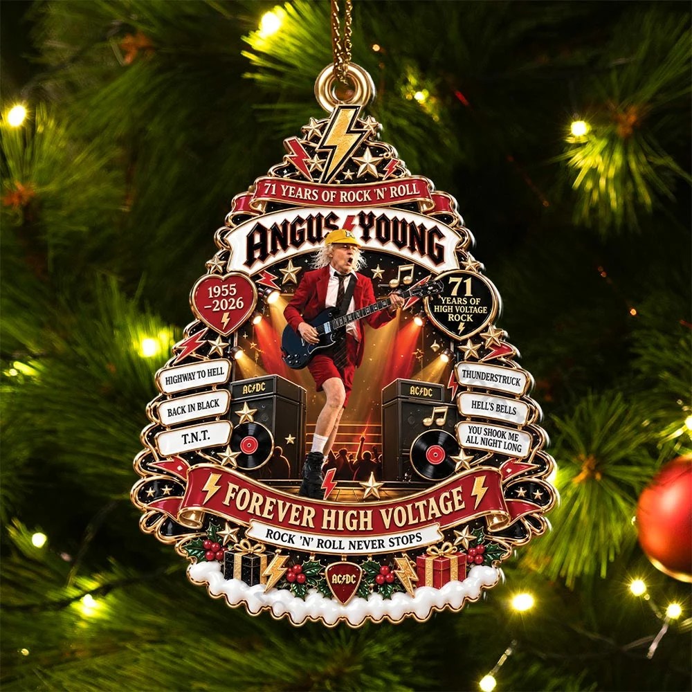 AC/DC Custom Shape 2-side Printed Acrylic Ornament – HOATT21523