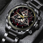 AC/DC Black Stainless Steel Watch – GNE 691