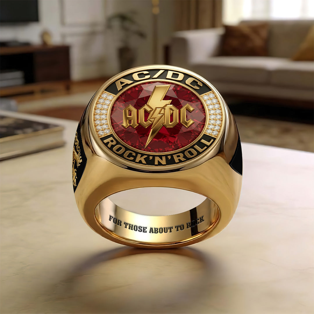 AC/DC 3D Engraved Ring – TANTN22980