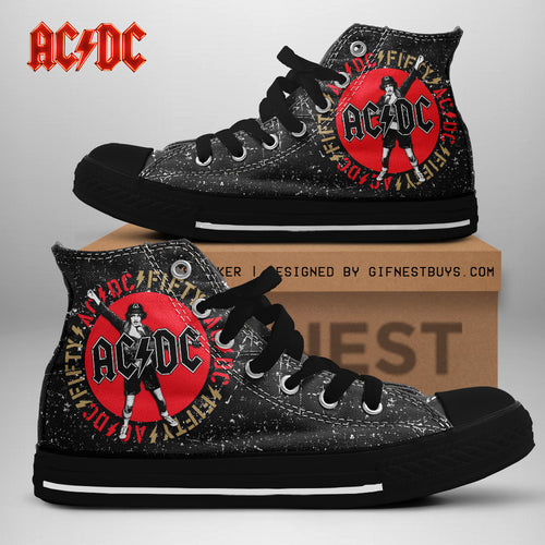 AC/DC High Top Canvas Shoes – TANTN 4601