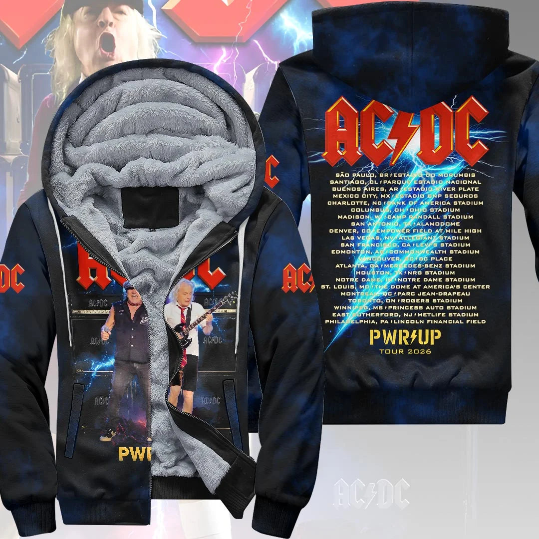 AC/DC 3D Fleece Zip Hoodie – HOATT21245