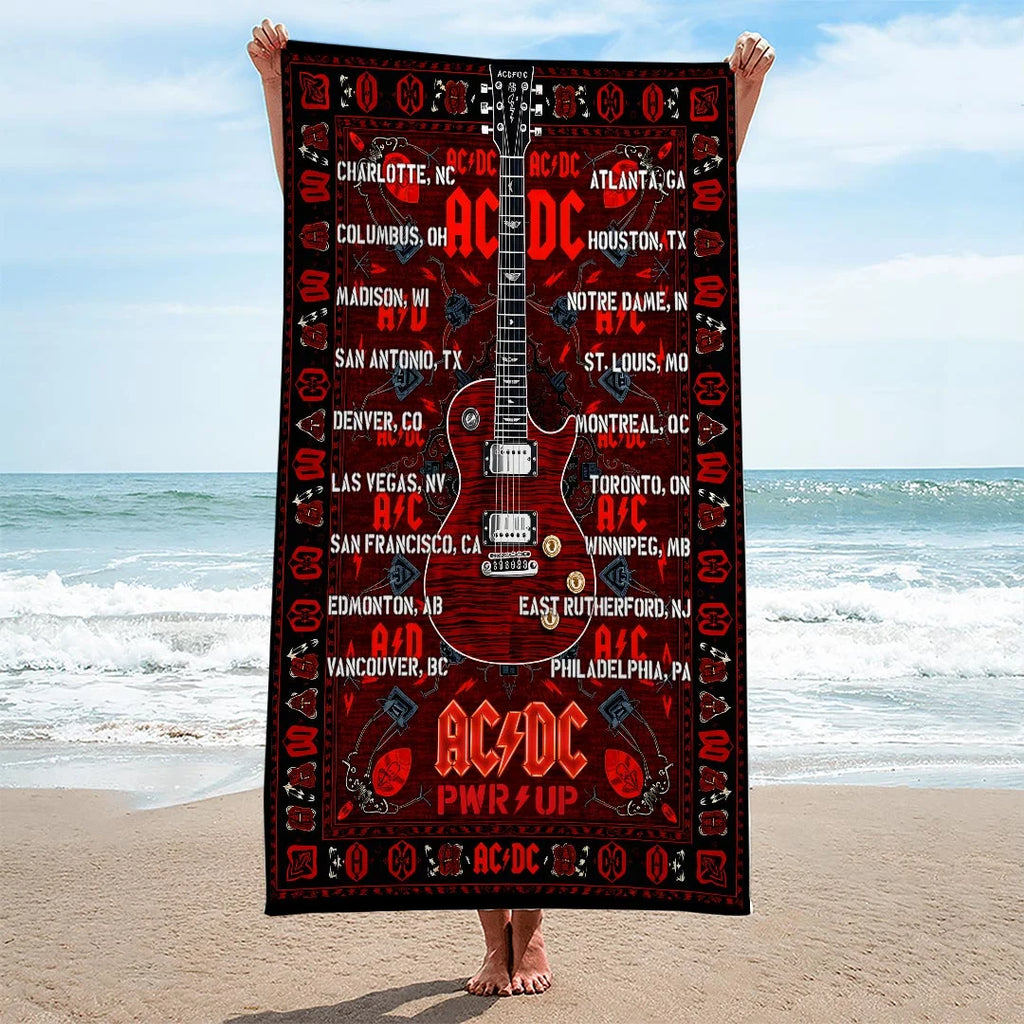 AC/DC World Tour 2026 Rectangle Beach Towel – HOATT20382