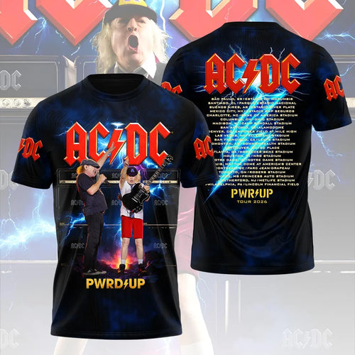 AC/DC World Tour 2026 3D Apparel – HOATT20378