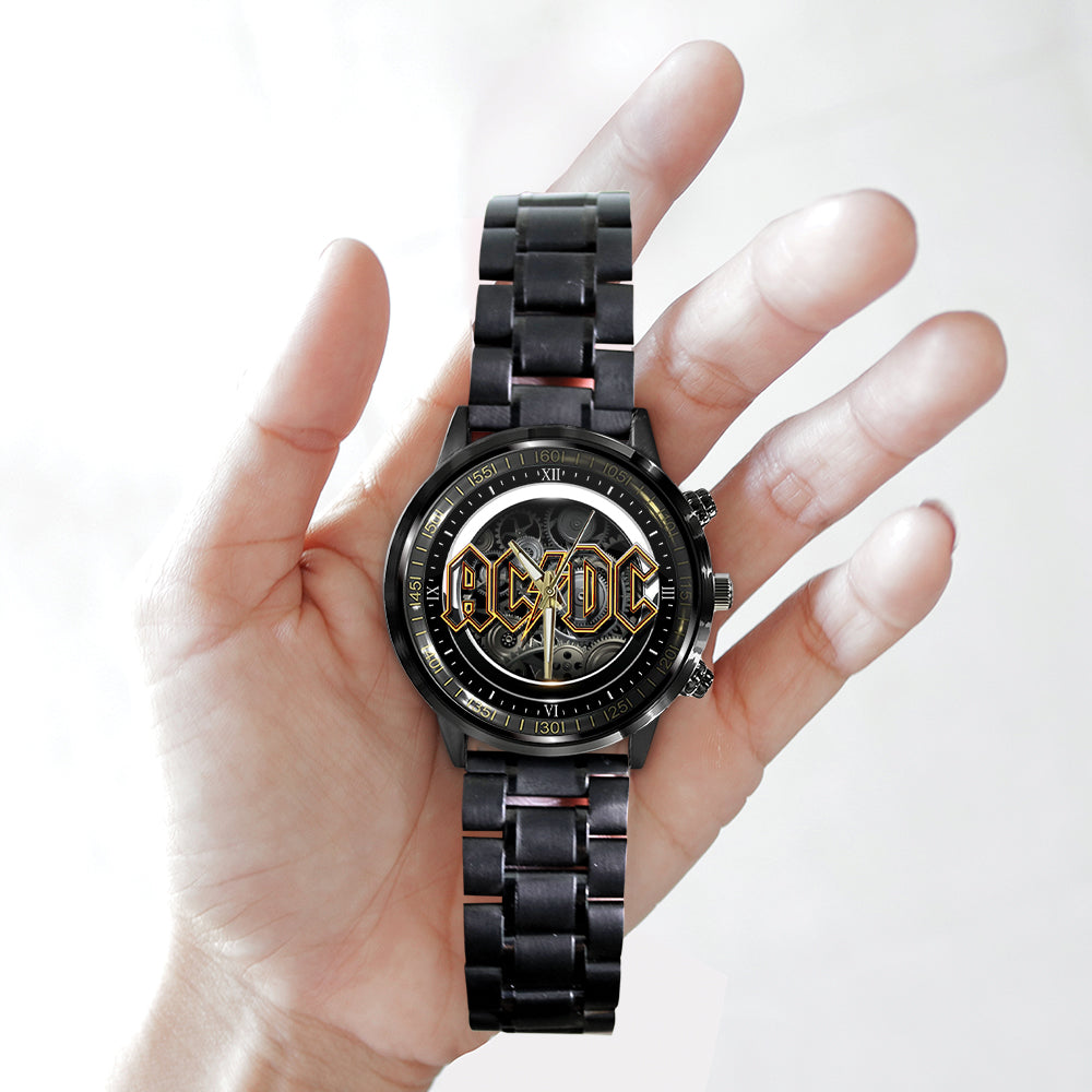 AC/DC Black Stainless Steel Watch – GNE 351