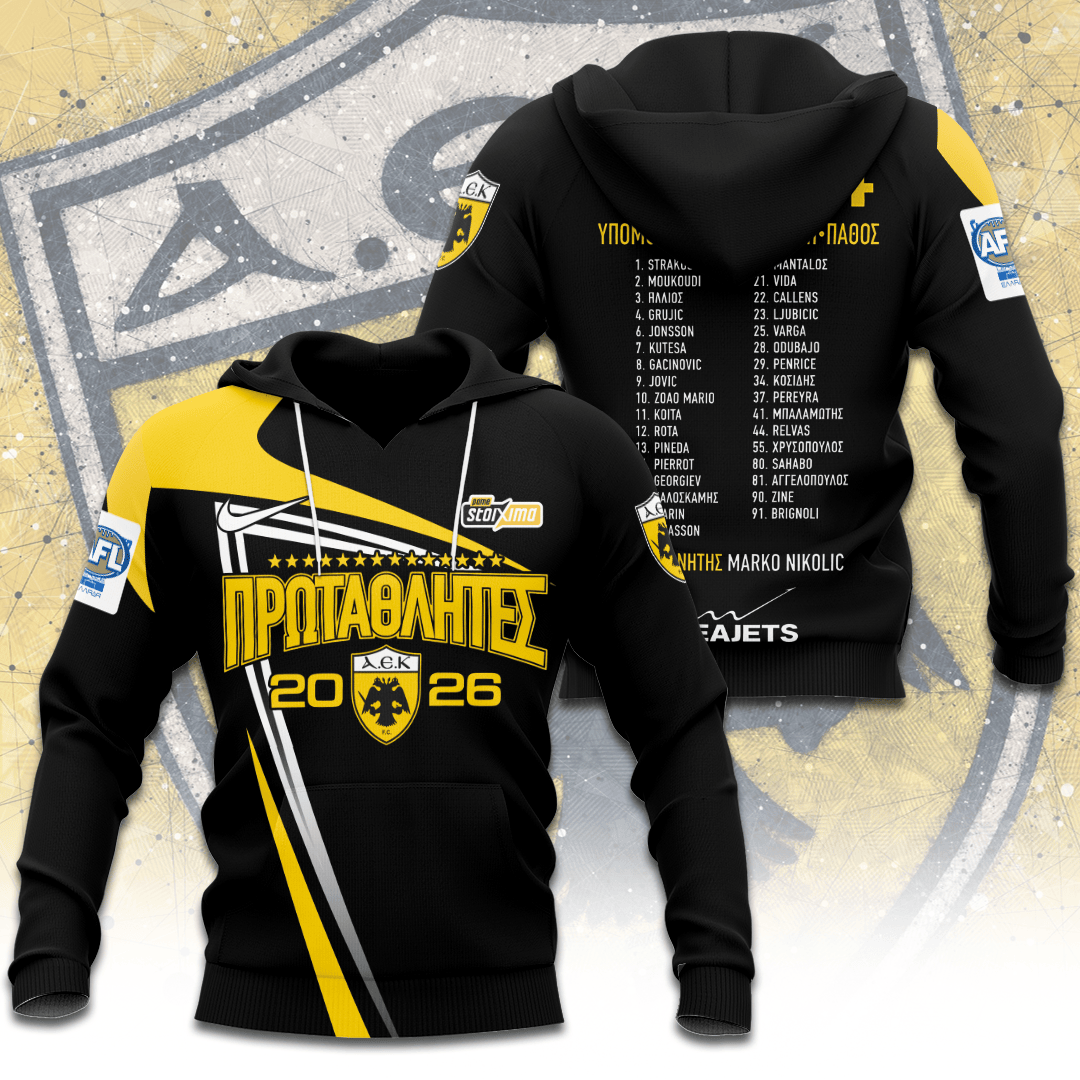 AEK FC Champions 25/26 3D Apparel – TANTN22939