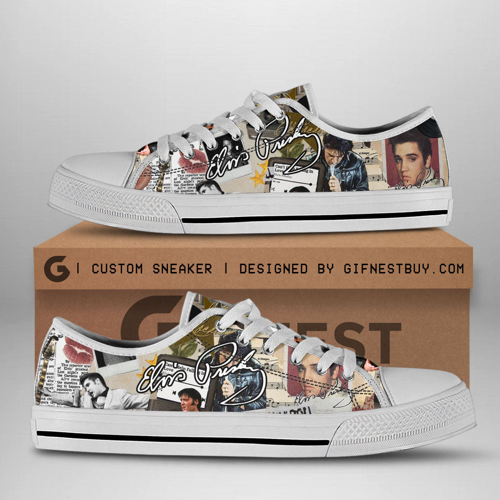 Elvis Presley Low Top Canvas Shoes – ANHNV 2096