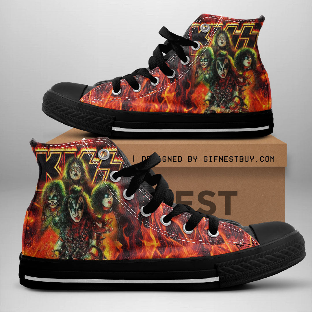 KISS High Top Canvas Shoes – ANHNV 3374