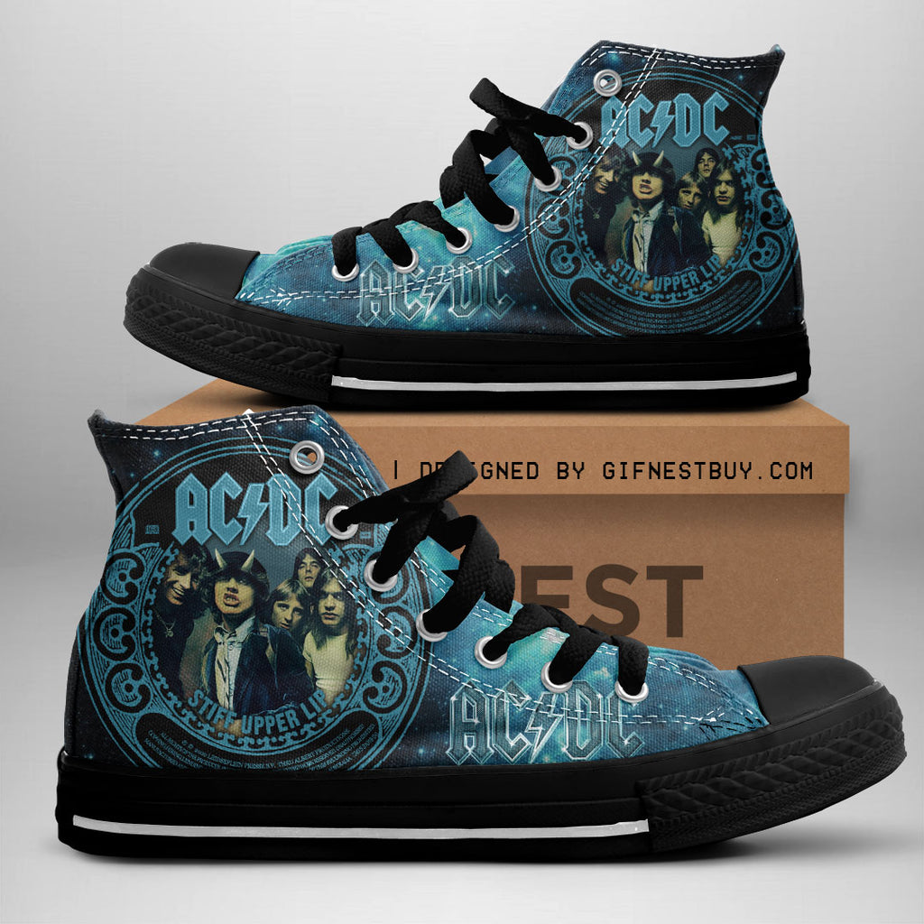 AC/DC High Top Canvas Shoes – ANHNV 3390
