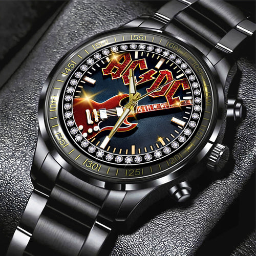 AC/DC Black Stainless Steel Watch – ANHNV 9382