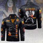 Ace Frehley 2D Leather Yellow Fleece Jacket – HOATT14852