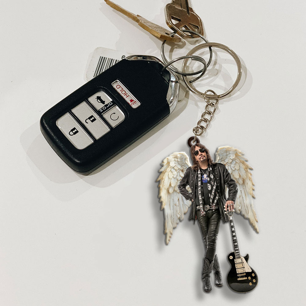 Ace Frehley Custom Shape 2-sided Keychain – MAITM13462