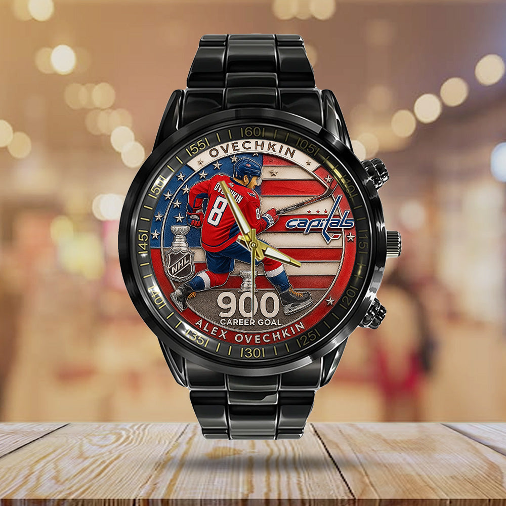 Alex Ovechkin x Washington Capitals Black Stainless Steel Watch – TANTN18399