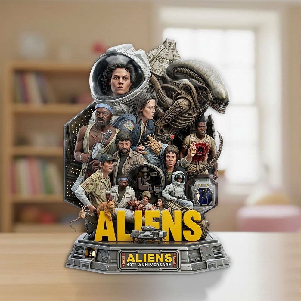 Aliens 40th Anniversary 2026 Custom Shape Acrylic Plaque – TMTHU5293