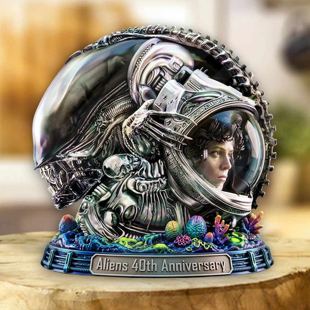 Aliens 40th Anniversary 2026 Custom Shape Acrylic Plaque – TMTHU5185