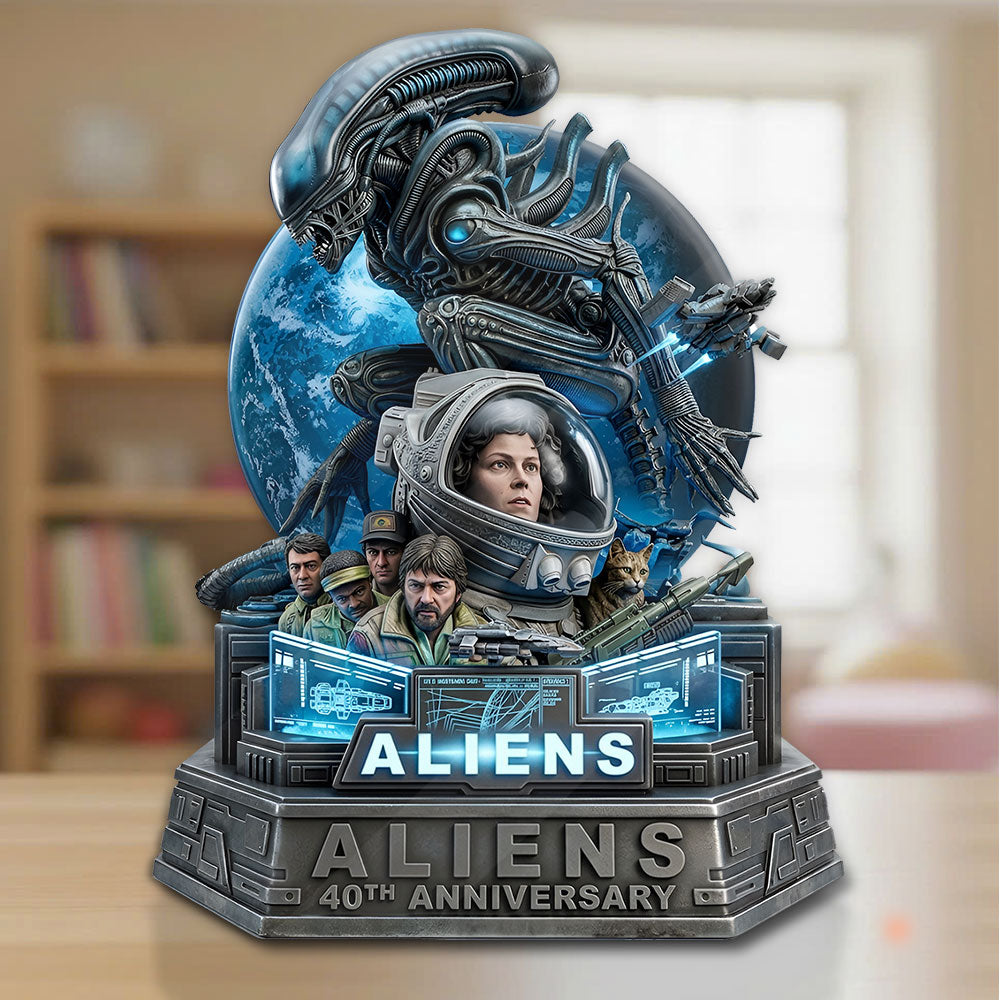 Aliens 40th Anniversary 2026 Custom Shape Acrylic Plaque – TMTHU5292