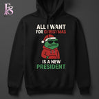All I Want For Christmas is A New President Frog Shirt