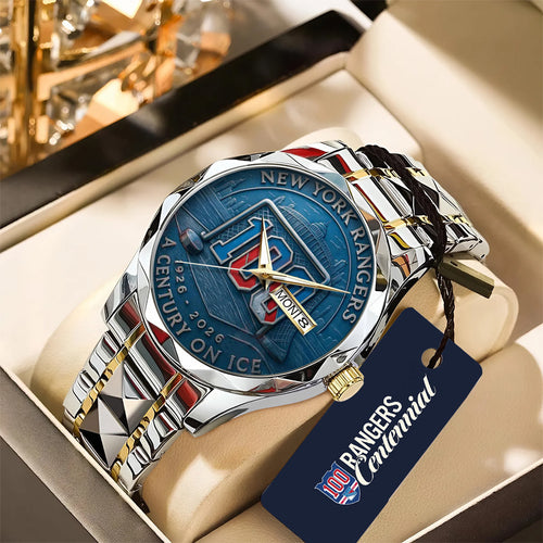 New York Rangers Alloy Luxury Quartz Watch – GNE4310
