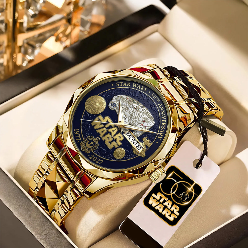 Star Wars 50th Anniversary Alloy Luxury Quartz Watch – TMTHU2894