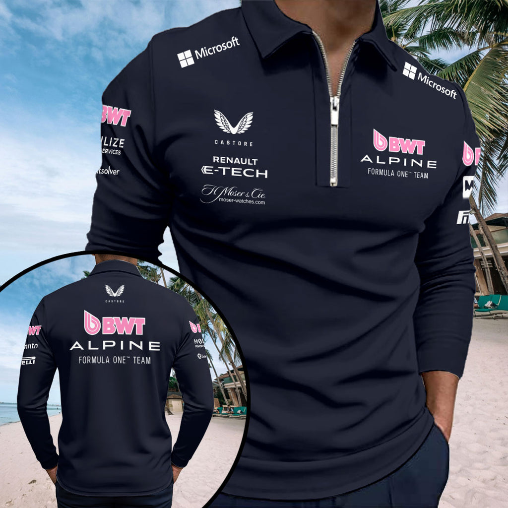 Alpine F1 Team 2025 Zip Polo Shirt – GNE4826