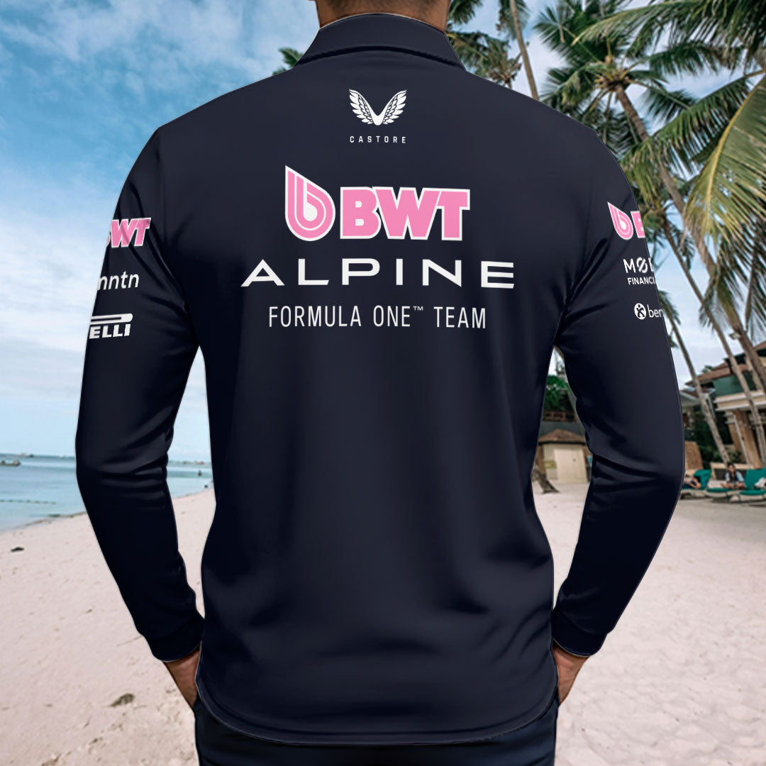 Alpine F1 Team 2025 Zip Polo Shirt – GNE4826