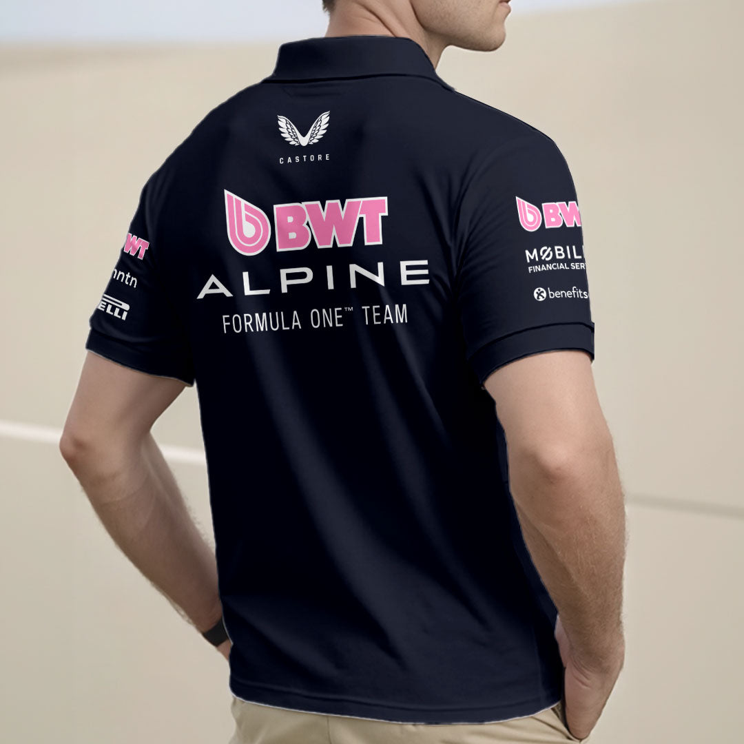 Alpine F1 Team 2025 Zip Polo Shirt – GNE4826