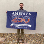 America250 3D Double-side House Flag – TANTN21404