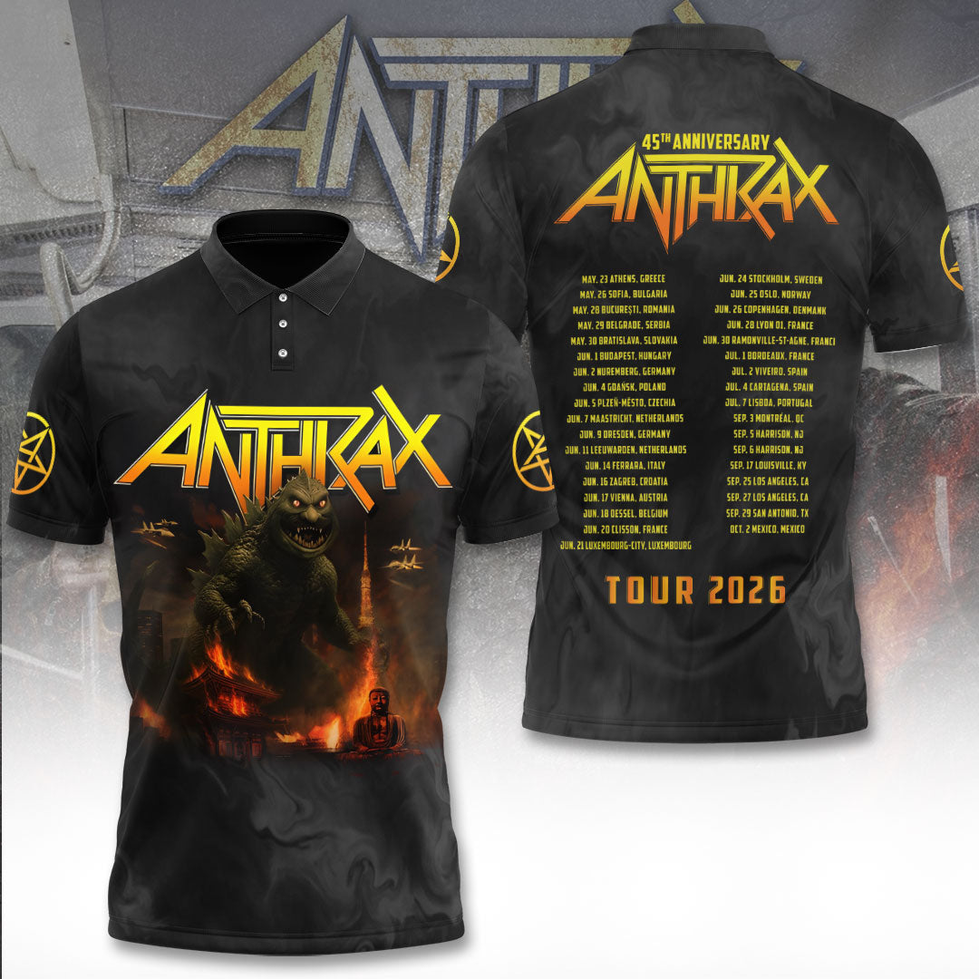 Anthrax Tour 2026 3D Apparel – TANTN22199