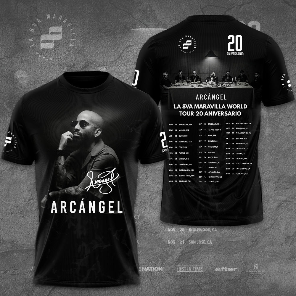 Arcángel World Tour 20 Aniversario 3D Apparel – GNE7577