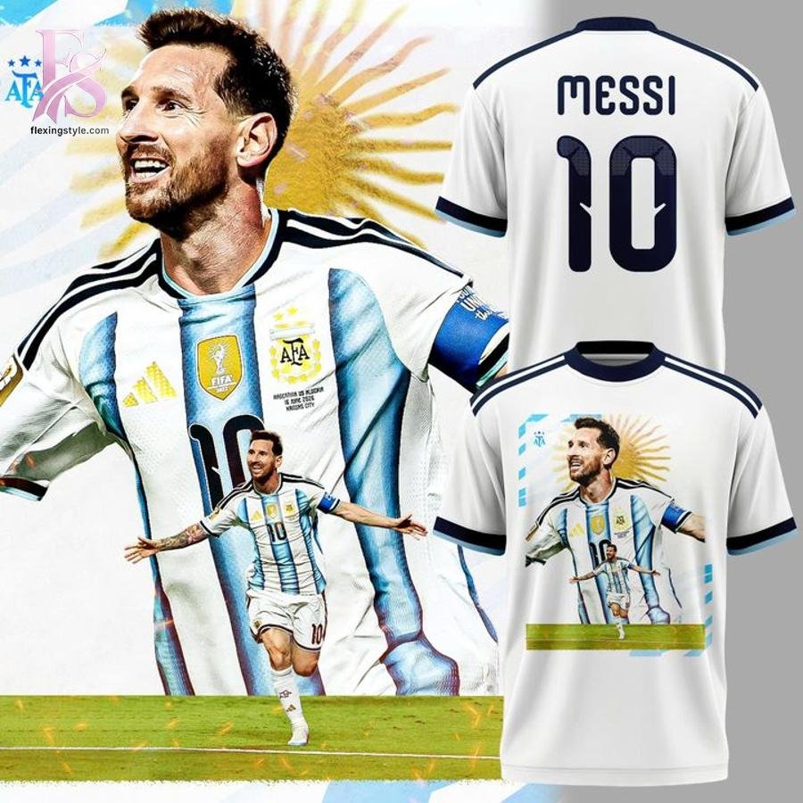 Argentina National Football Team Lionel Messi Soccer Shirt