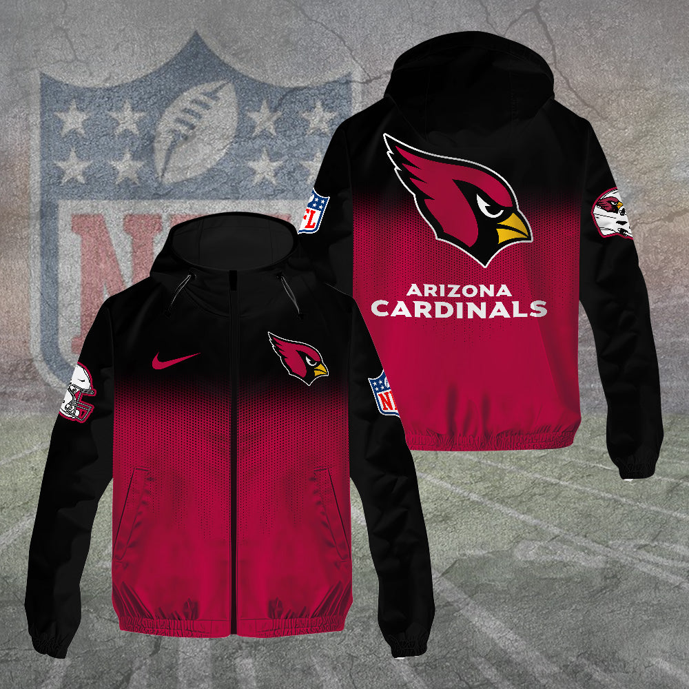 Arizona Cardinals 3D Windbreaker Jacket – TANTN15732