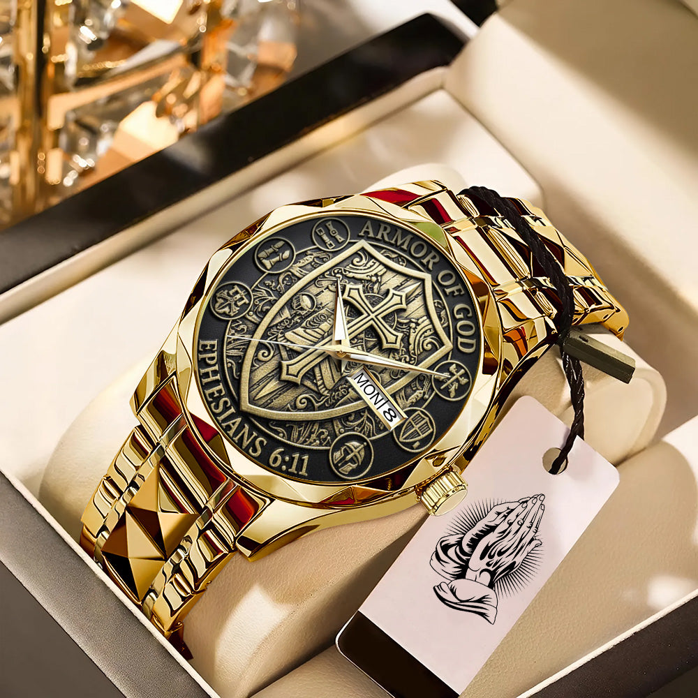 Armor Of God Alloy Luxury Quartz Watch – TANTN17424