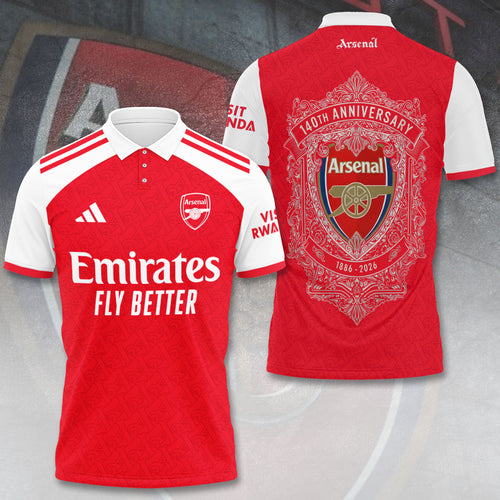 Arsenal FC 140th Anniversary 2026 3D Apparel – TANTN17874