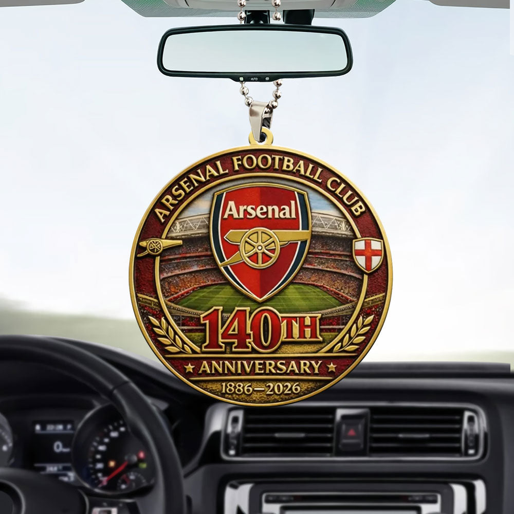 Arsenal FC 140th Anniversary Custom shape 2-sided Acrylic Car Ornament – MAITM14149