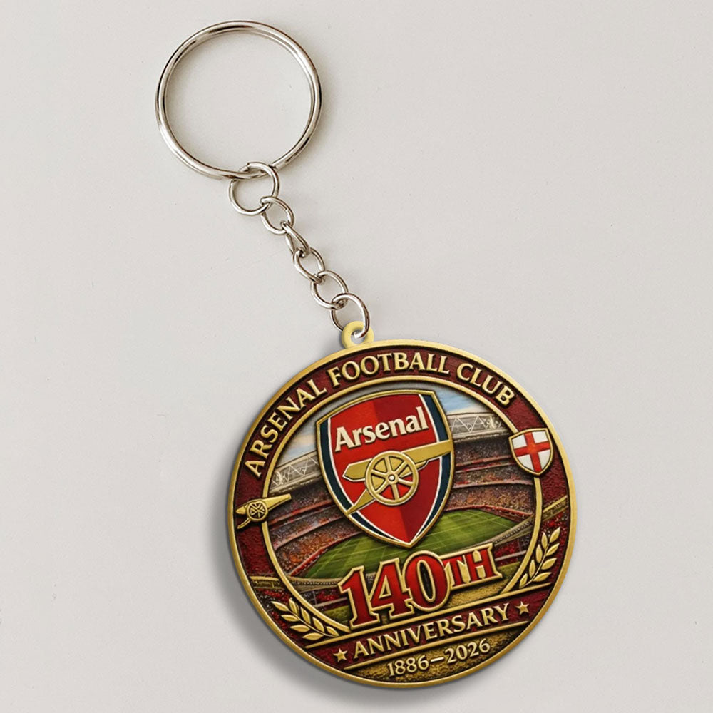 Arsenal FC 140th Anniversary Custom Shape 2-sided Keychain – MAITM14150