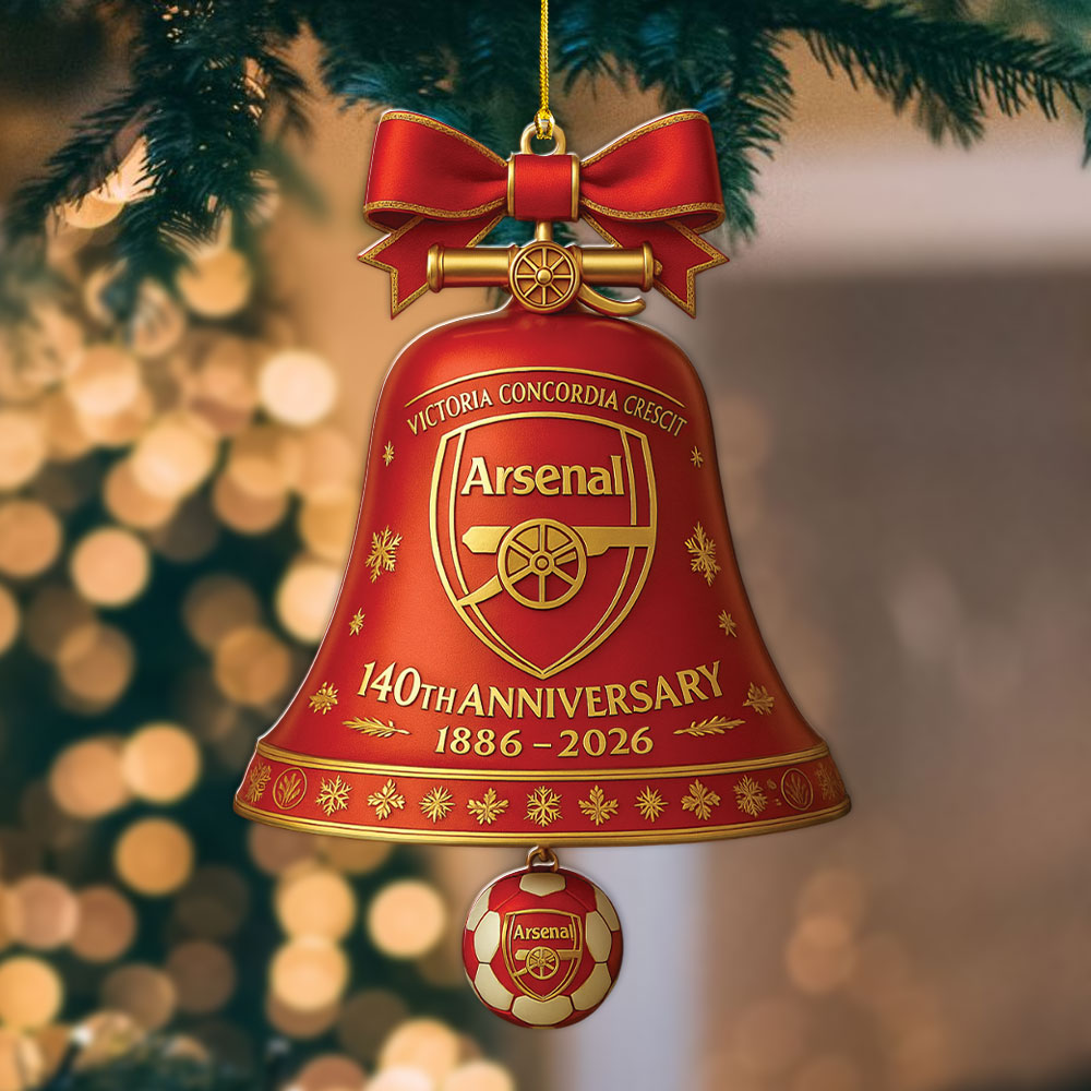 Arsenal FC 140th Anniversary Custom Shape 2-sided Acrylic Ornament – MAITM13683