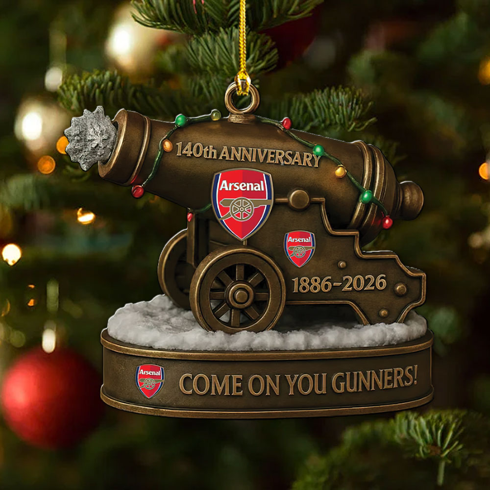 Arsenal FC 140th Anniversary Custom Shape 2-sided Acrylic Ornament – MAITM13971