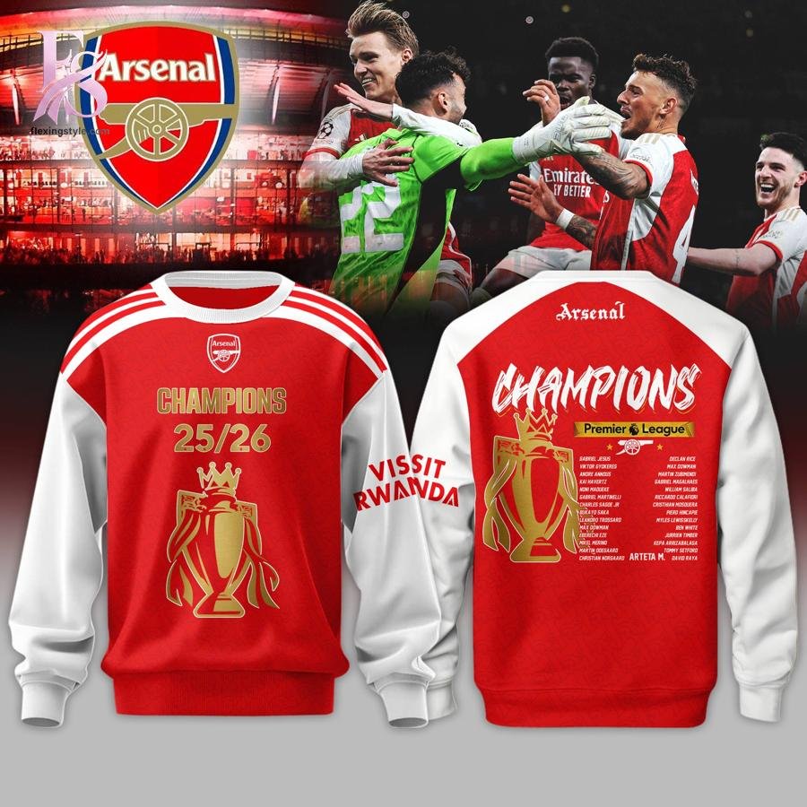 Arsenal 2026 Premier League Champions Hoodie