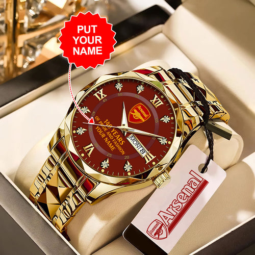 Personalized Arsenal FC 140 Years Alloy Luxury Quartz Watch – MAITM14046